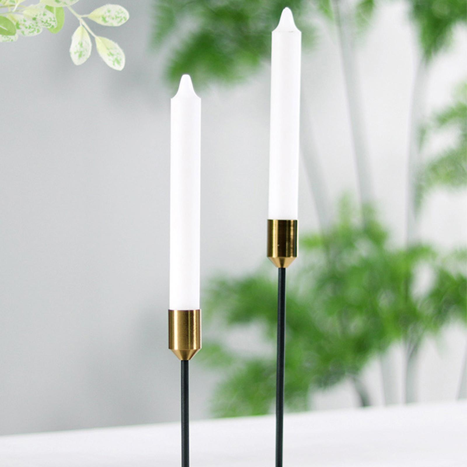 Giá đỡ nến bằng kim loại kiểu dáng cổ điển, trang trí giáng sinh, cưới hỏi, lễ hội