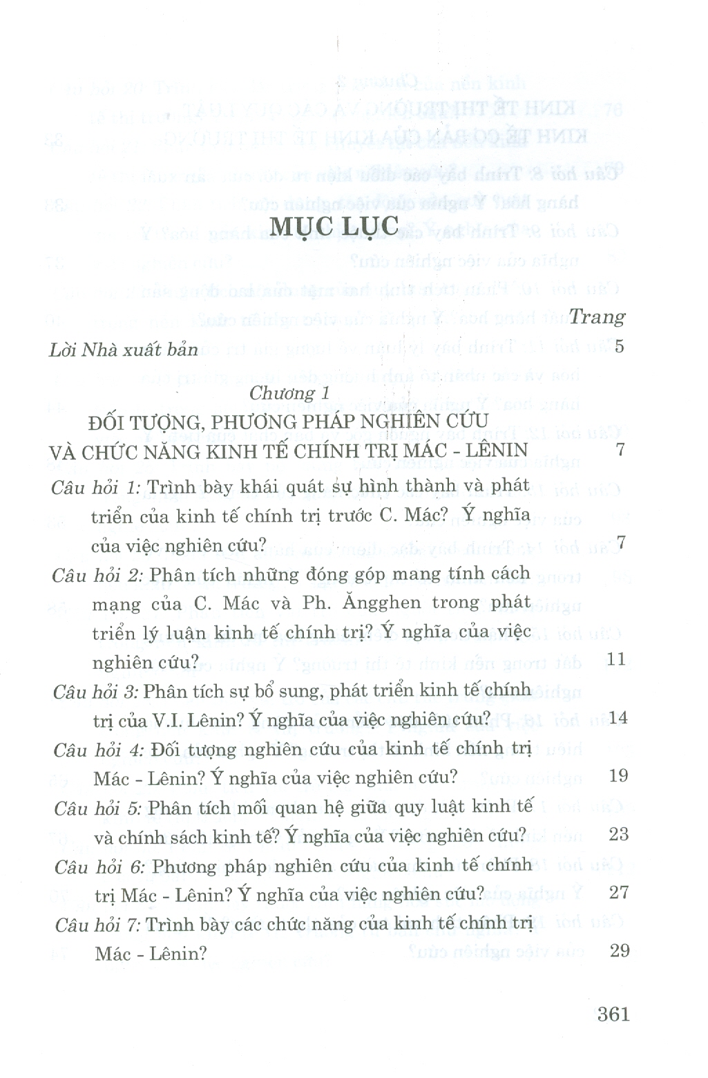 Hỏi - Đáp Môn Kinh Tế Chính Trị Mác - Lênin (Dùng cho bậc đại học hệ chuyên và không chuyên lý luận chính trị)