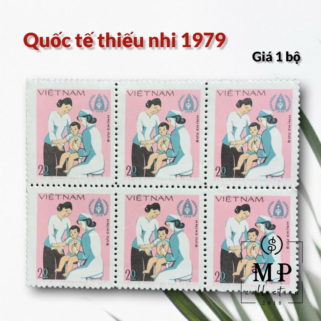 Bộ tem sưu tầm xưa Năm Quốc tế thiếu nhi Việt Nam 1979.