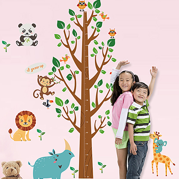 Decal Dán Tường Thước Đo Cây Binbin TD21