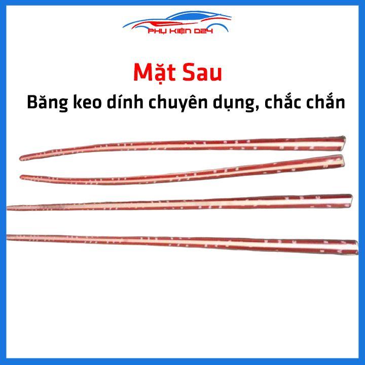Bộ nẹp viền chân kính inox Mazda 3 2020