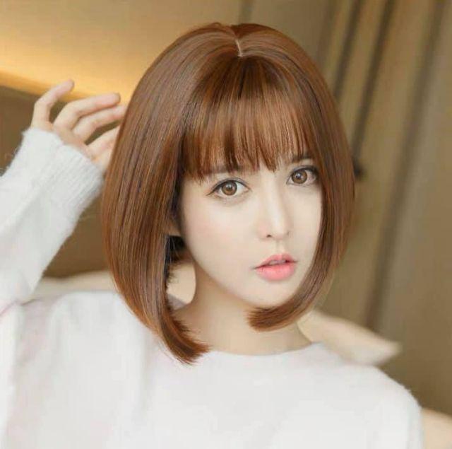 Tóc giả nữ đẹp ️️ ️️ nguyên đầu víc cúp d3050