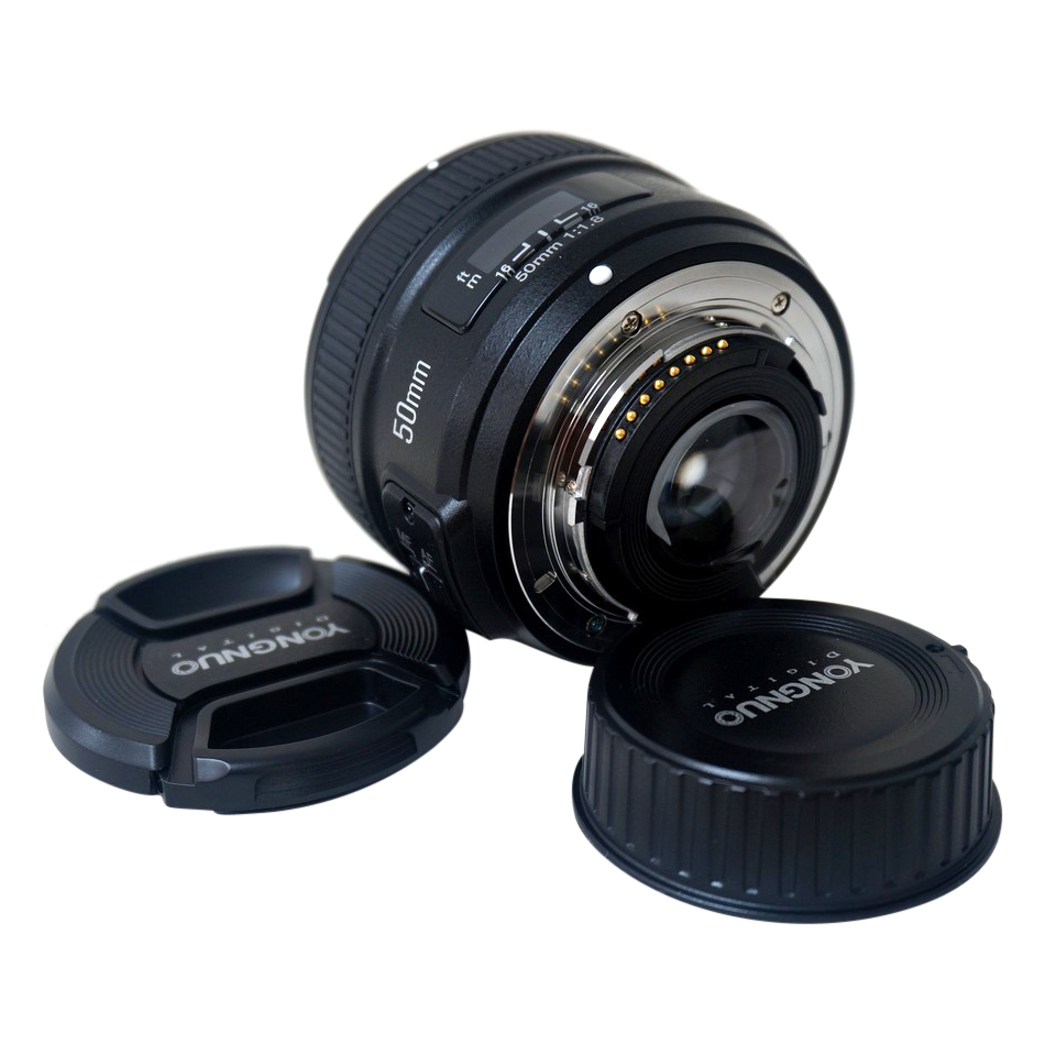 Ống Kính Yongnuo 50mm F1.8 Cho Nikon - Tặng Kèm Filter 58mm - Hàng Nhập Khẩu