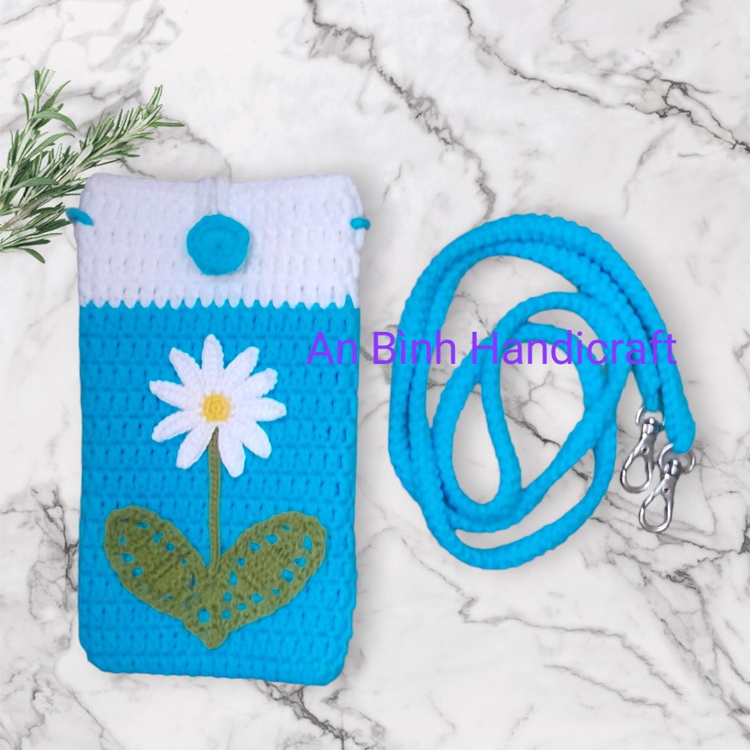 Túi đeo chéo, túi đựng điện thoại, túi đeo vai thủ công bằng len, crossbody bag, phone bag, shoulder bag knit crochet handmade