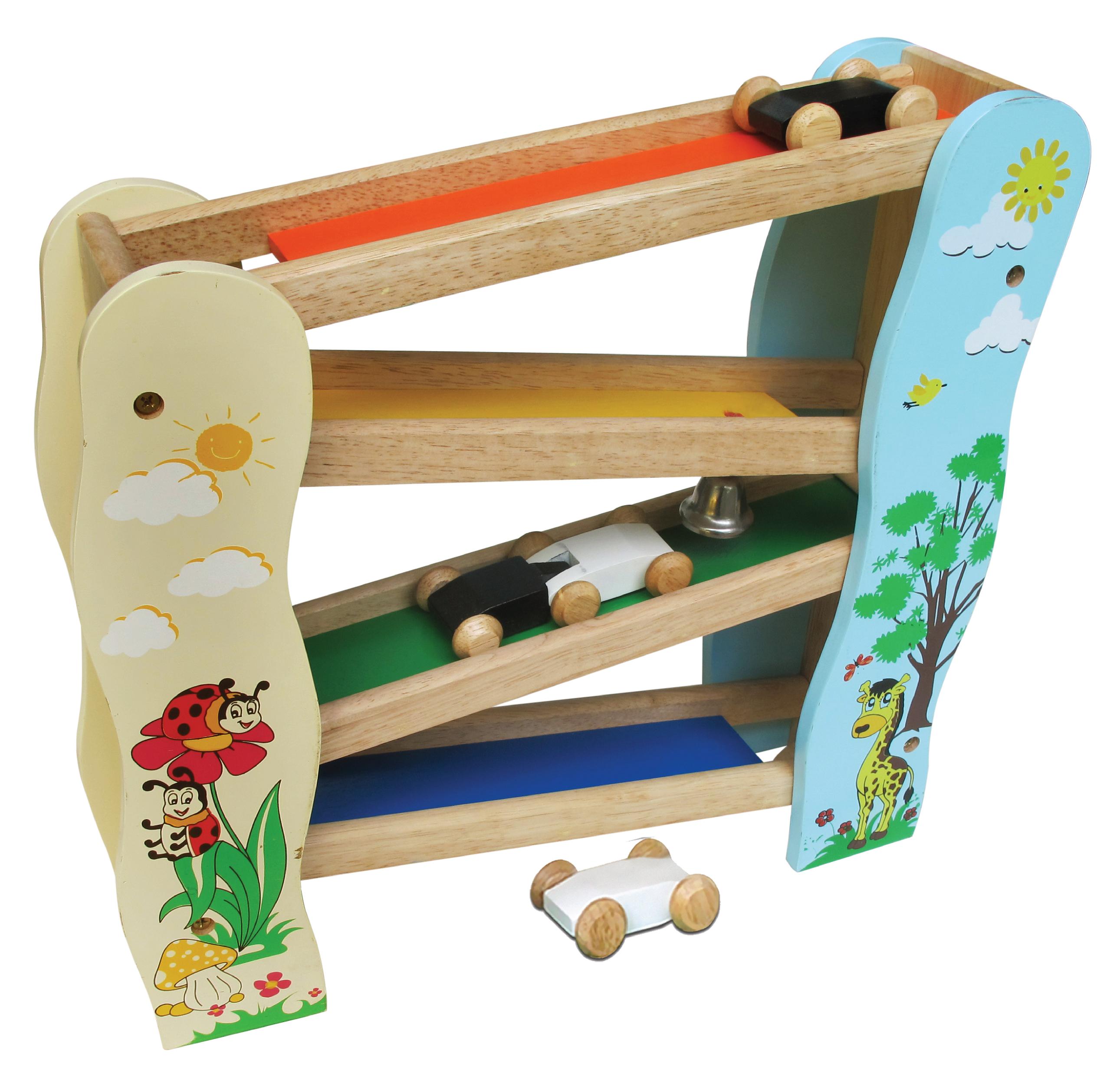 Đồ chơi gỗ Winwintoys - Trò chơi trượt xe ô tô cho bé