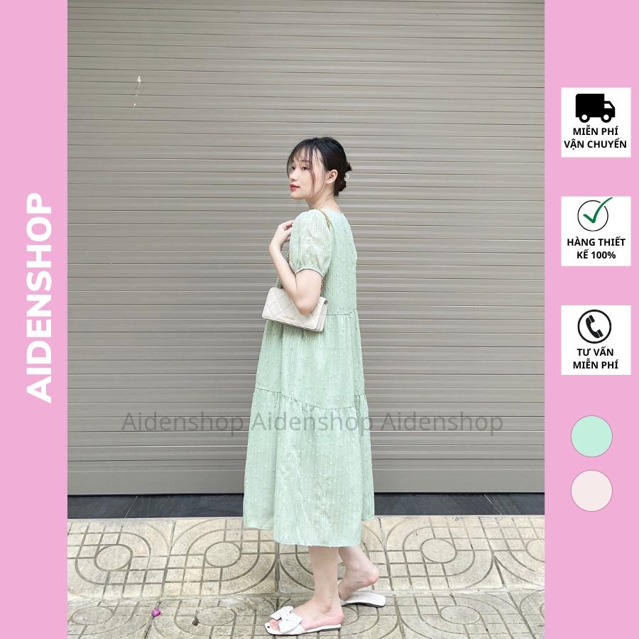 Váy bầu thiết kế thời trang cao cấp Aidenshop đầm suông sau sinh nữ ren