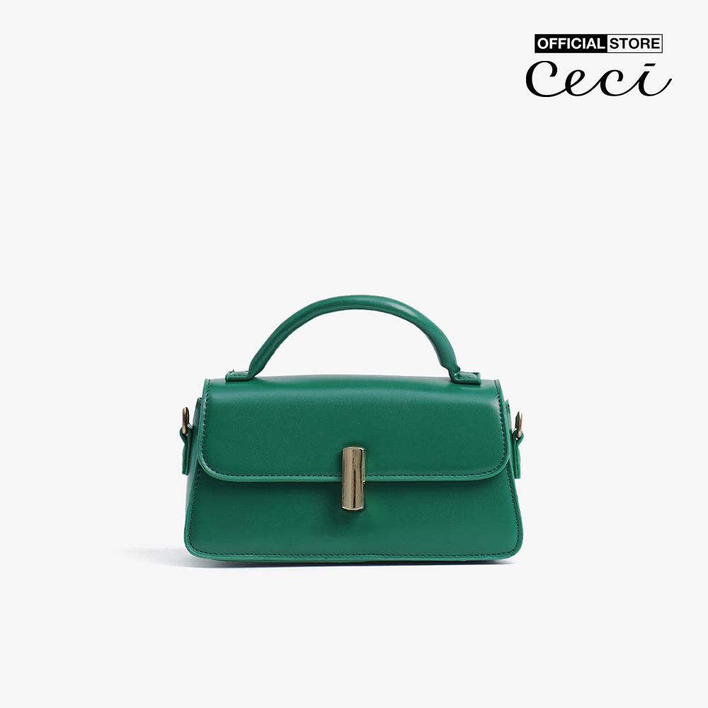 CECI - Túi đeo chéo nữ phom chữ nhật nắp gập hiện đại CC11-08000003-12