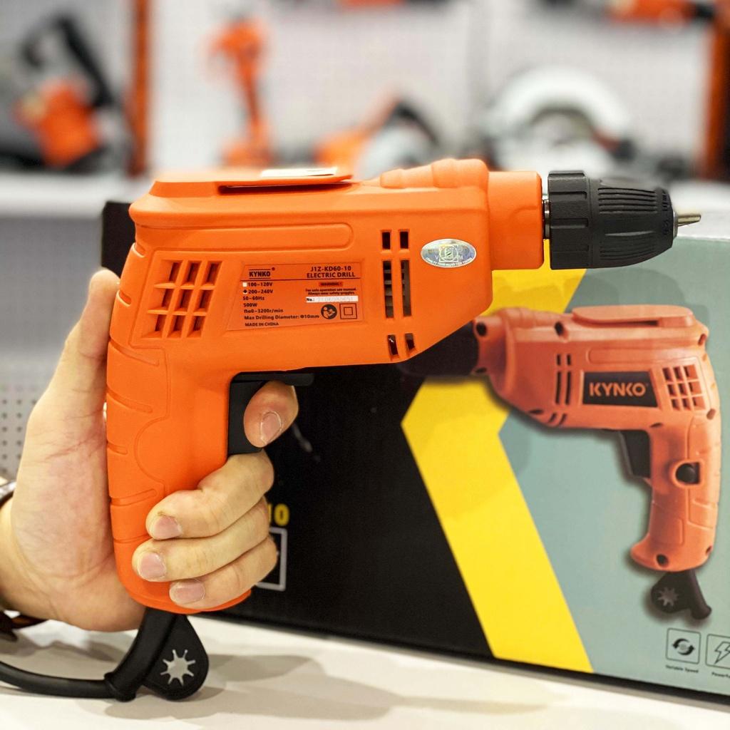 Máy khoan điện cầm tay chính hãng Kynko đầu 10mm J1Z-KD60-10 siêu nhẹ giá tốt
