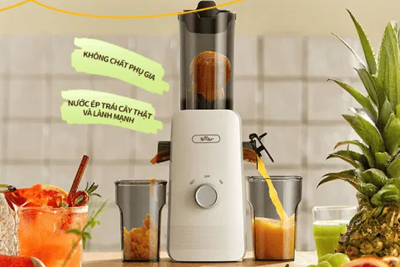Máy ép chậm Bear YZJ-F01D6 (SJ-4H01U) Dung Tích 0,8L - Hàng Chính Hãng