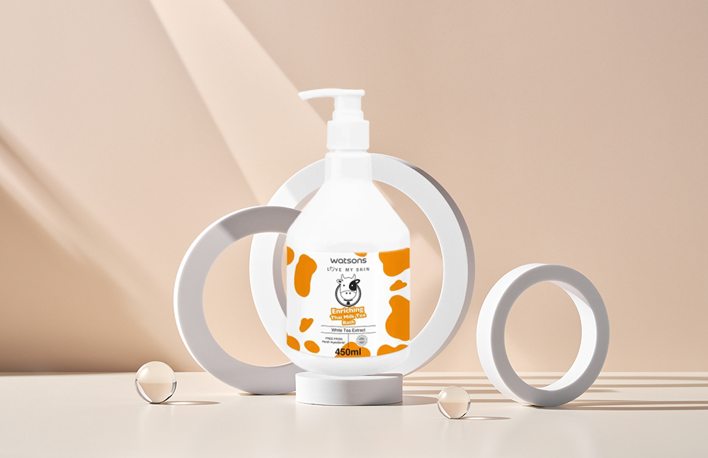 Sữa Tắm Watsons Love My Skin Enriching Thai Milk Tea Bath 450ml