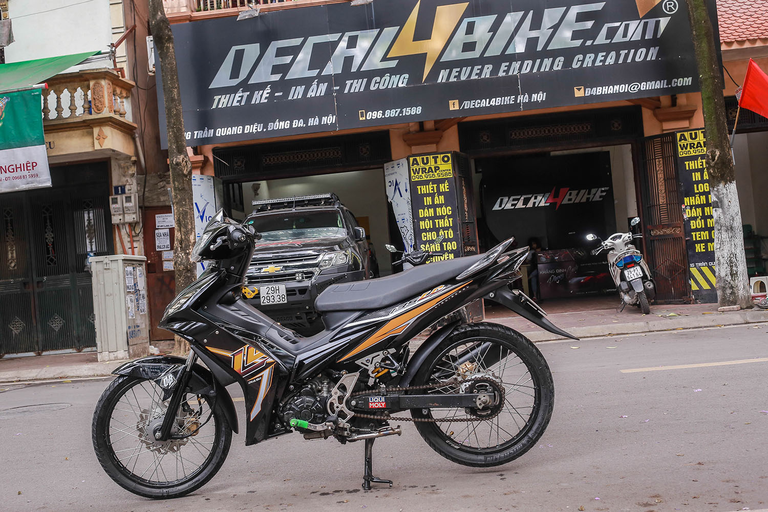 Tem rời Exciter 135 2010 Black Yellow