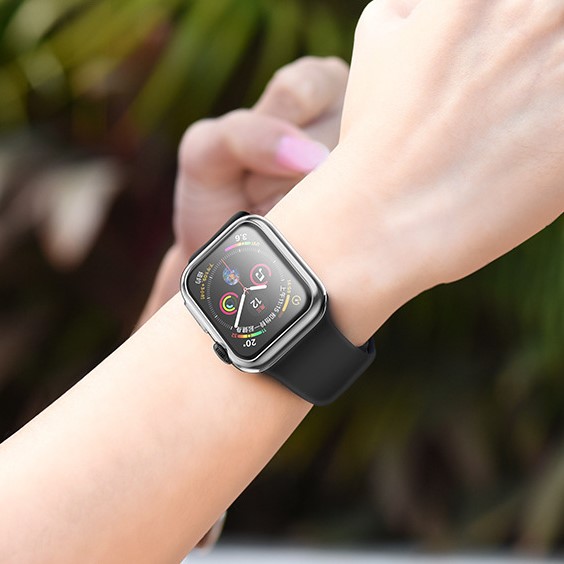 Ốp Case Bảo Vệ TPU Trong Suốt Hoco Cho Apple Watch Series 4/ 5/ 6/ SE Size 40/44mm_ Hàng Nhập Khẩu