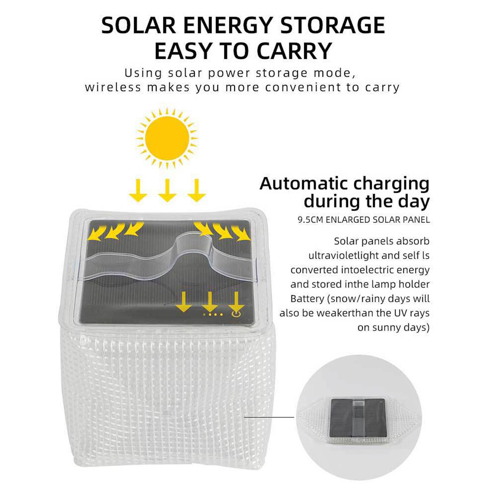 Solar Inflatable Light Lantern Camping Lamp LED Lights
