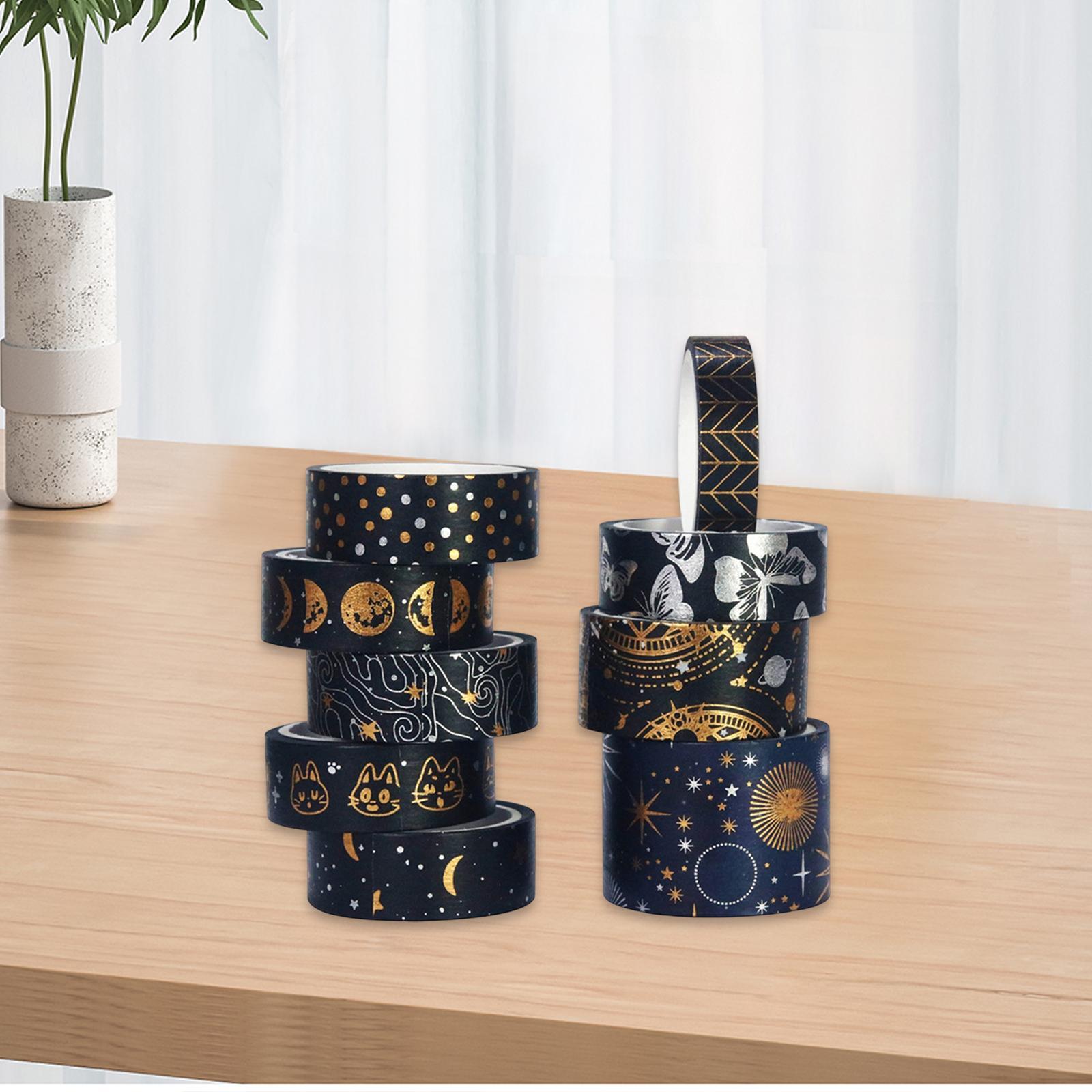 9x Astrolabe Washi Tape Set Decorative Masking Tape Sticker Stationery for Photo, Card Making, Gift Wrapping, DIY Craft, Party Supplies