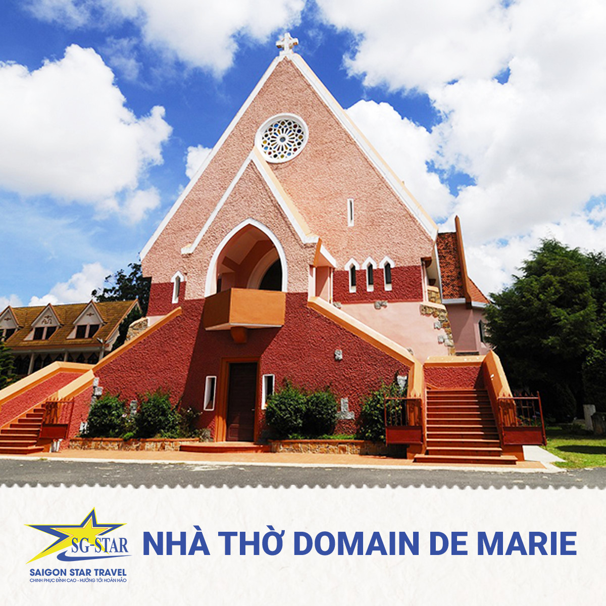 Tour Sài Gòn đi ĐÀ LẠT 3N3Đ - Lang Biang - Vườn Hoa Cẩm Tú Cầu - Nhà Thờ Domain De Marie - Vườn Dâu Tây - Giao Lưu Văn Hóa Cồng Chiêng