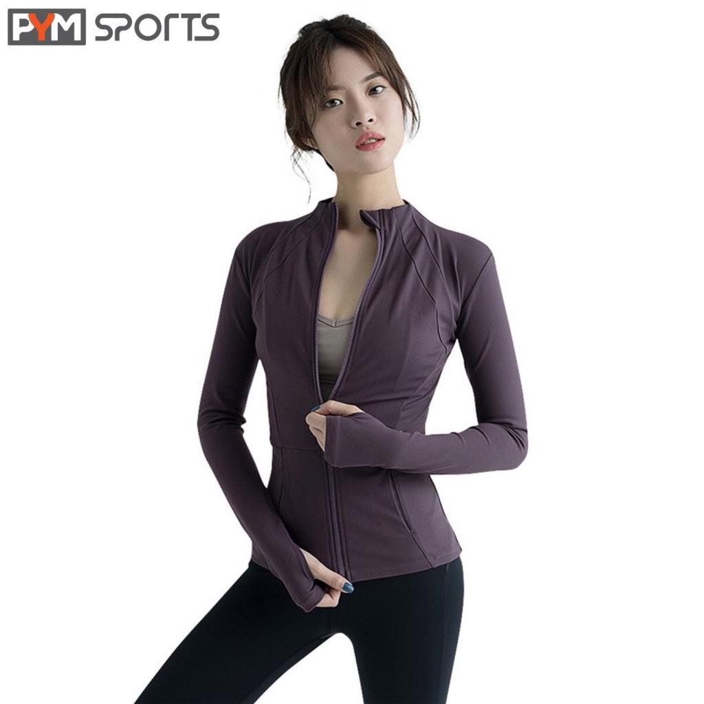 Áo khoác thể thao body PYM SPORT - PYMAT010 - 1 lớp, mặc chạy bộ, tập gym, yoga - 5 màu cho bạn lựa chọn