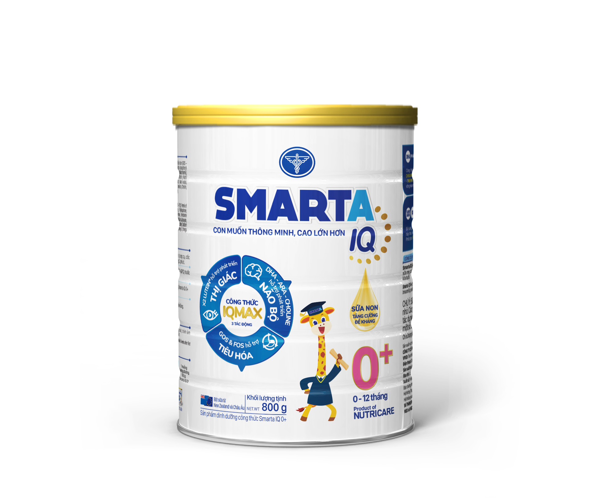 Sữa bột Smarta IQ 0+ lon 800g - giúp trẻ phát triển trí não, cao lớn