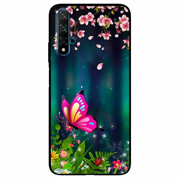 Hình ảnh Ốp lưng dành cho Huawei Nova 5T mẫu Bướm Hồng