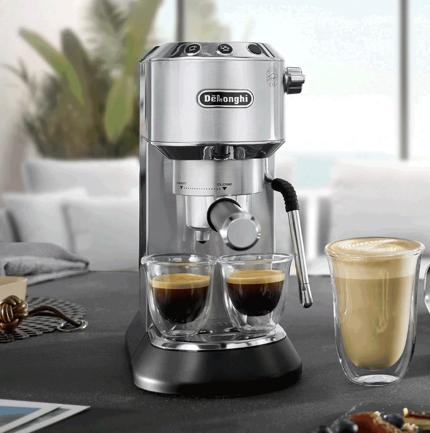 Máy Pha Cà Phê Tự Động Delonghi EC885, Delonghi Coffee Maker, Máy Pha Café Hạt, Pha Espresso, Cappuccino, Nhập Đức - Vàng