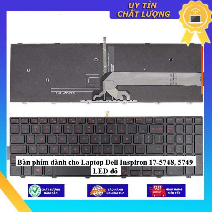 Bàn phím dùng cho Laptop Dell Inspiron 17-5748 5749 LED đỏ - Hàng Nhập Khẩu New Seal