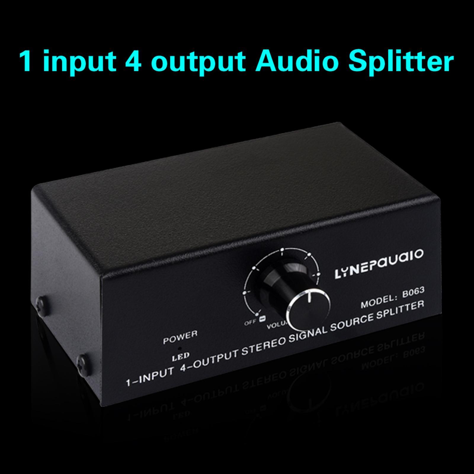 RCA Stereo Audio Switch Composite Input Signal Source Switcher Selector