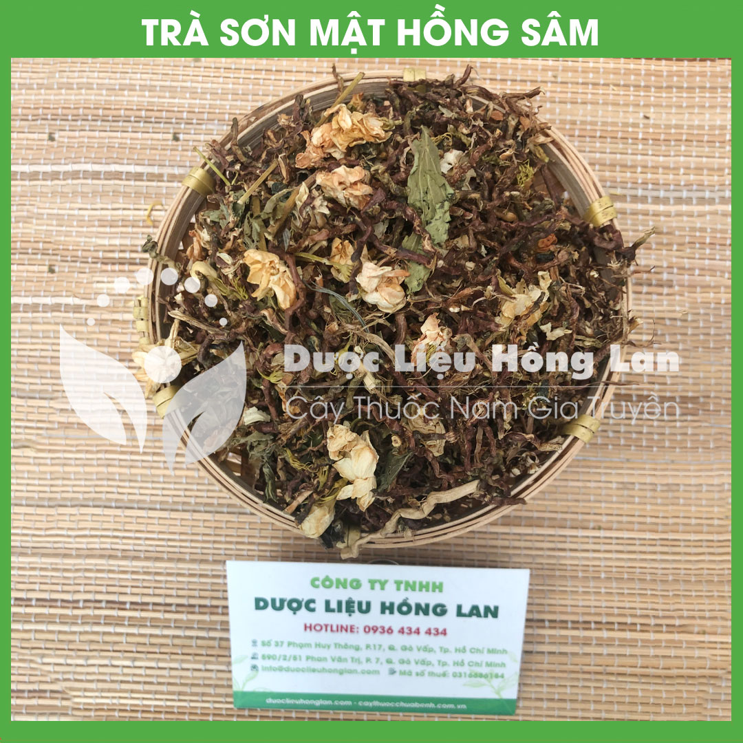 Trà Sơn Mật Hồng Sâm khô sạch đóng gói 500gram