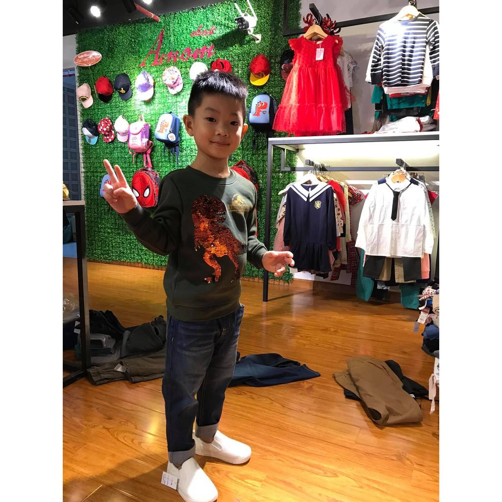 Áo Nỉ Hình Khủng Long Bé Trai