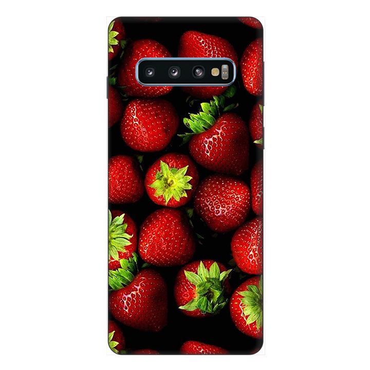 Ốp lưng điện thoại Samsung S10 Dâu Tây