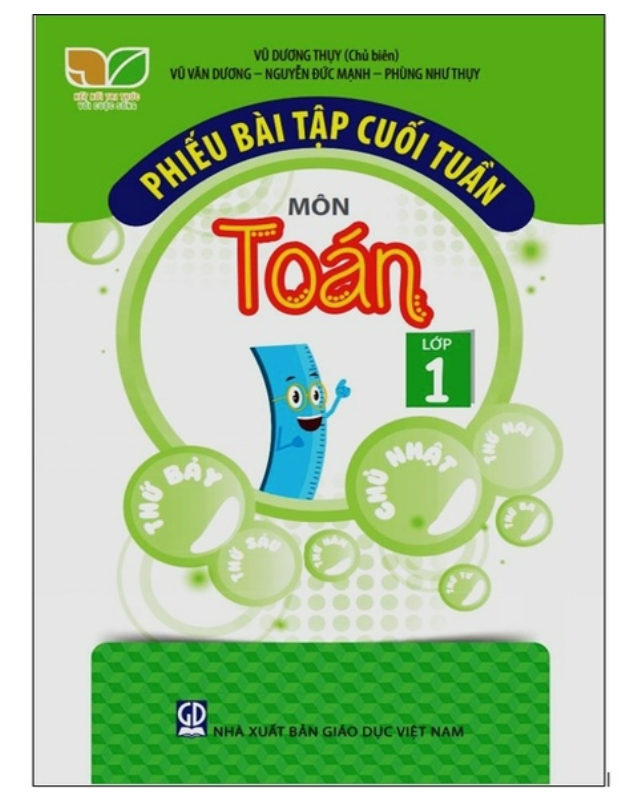 Sách Phiếu Bài Tập Cuối Tuần Môn Toán Lớp 1