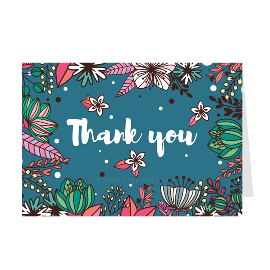 Thiệp cảm ơn Thank you - Thiệp Greenwood 10x15cm – TY16