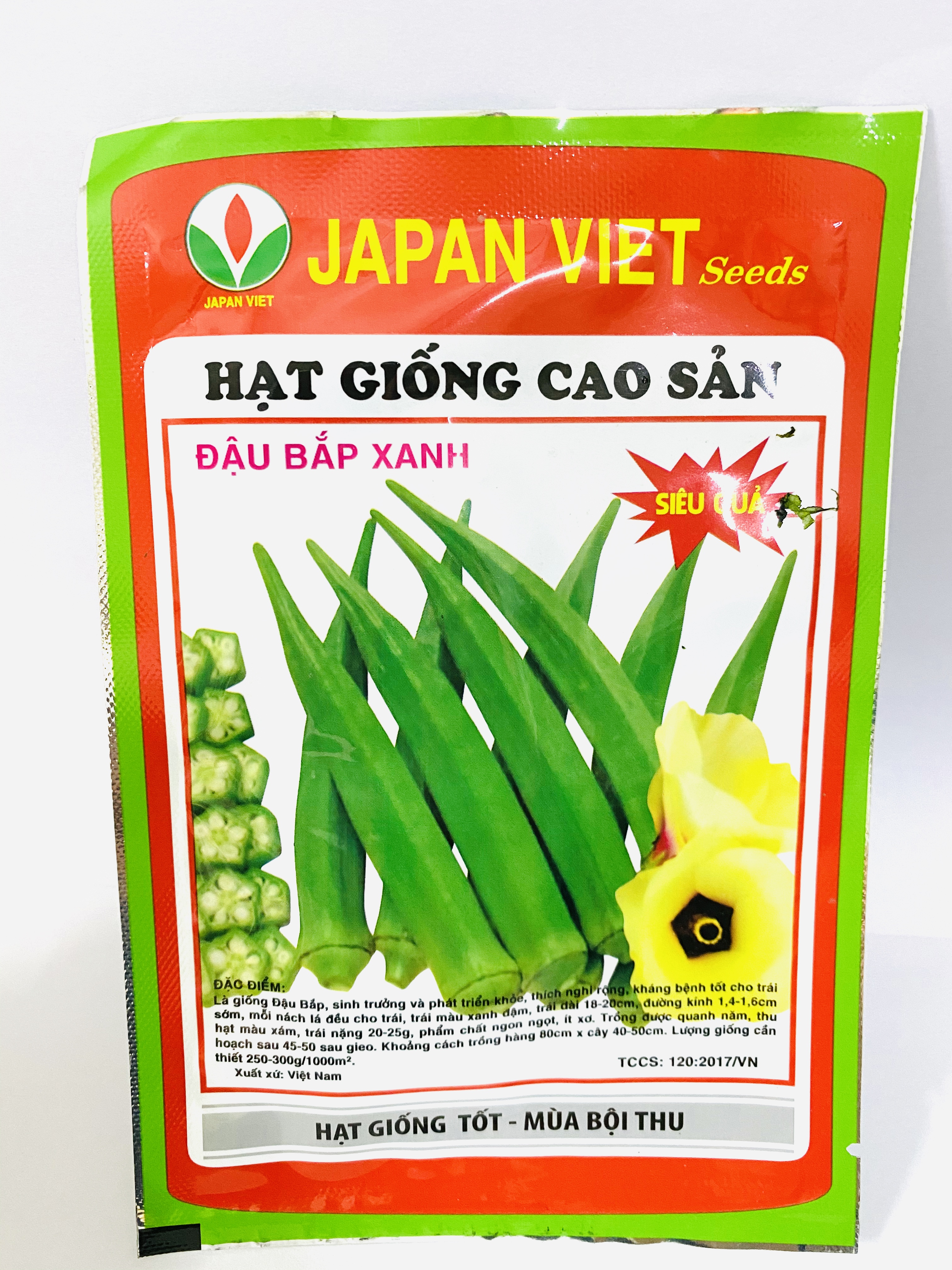 Hạt giống cao sản đậu bắp xanh