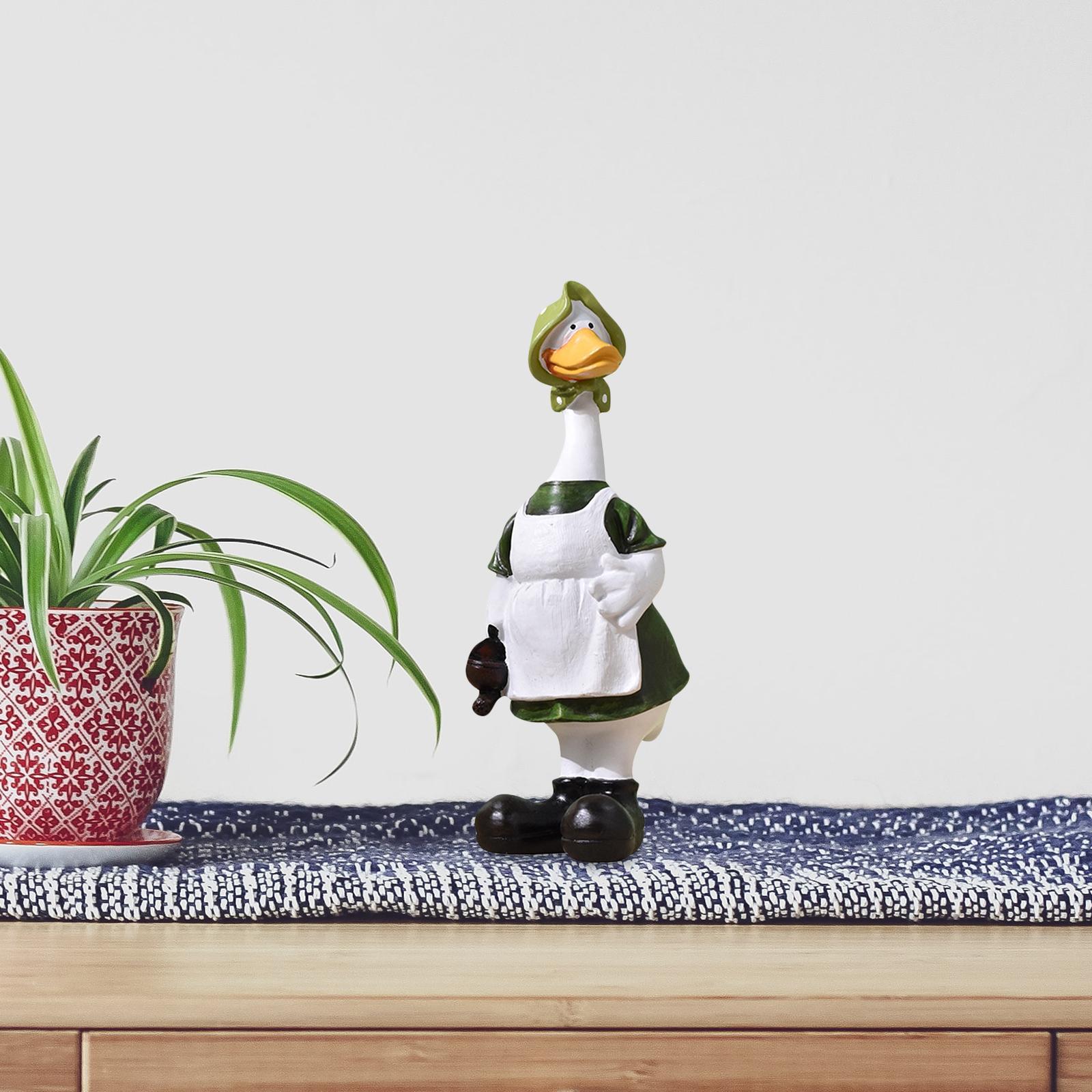 Duck Garden Statues Funny Art Crafts Animal Sculpture for Lawn Patio Desktop