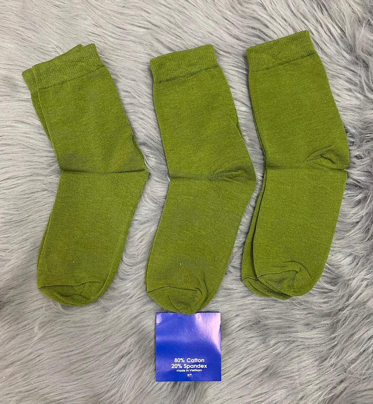Tất Vớ xanh Sĩ quan CA BĐ , xanh dân quân , xanh dân phòng , thun COTTON ,ảnh thật , bảo đảm giao đúng hàng - 20 đôi