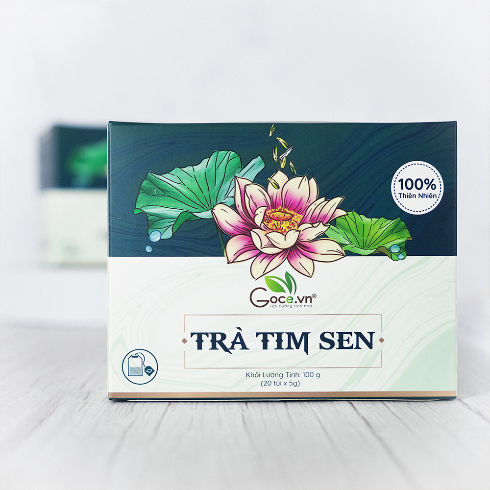 Trà tim sen (Trà tâm sen) túi lọc Goce - Thanh nhiệt, ngủ ngon