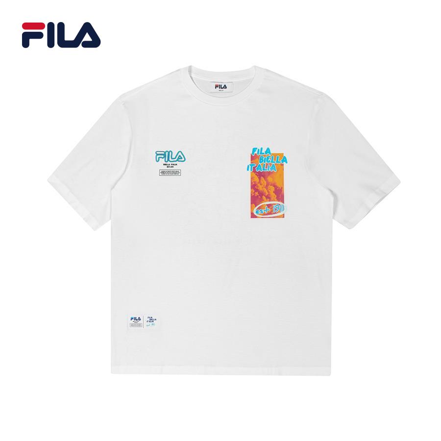 Áo thun tay ngắn thời trang unisex Fila SHORT SLEEVE TEE - FW2RSE4044X-WHI