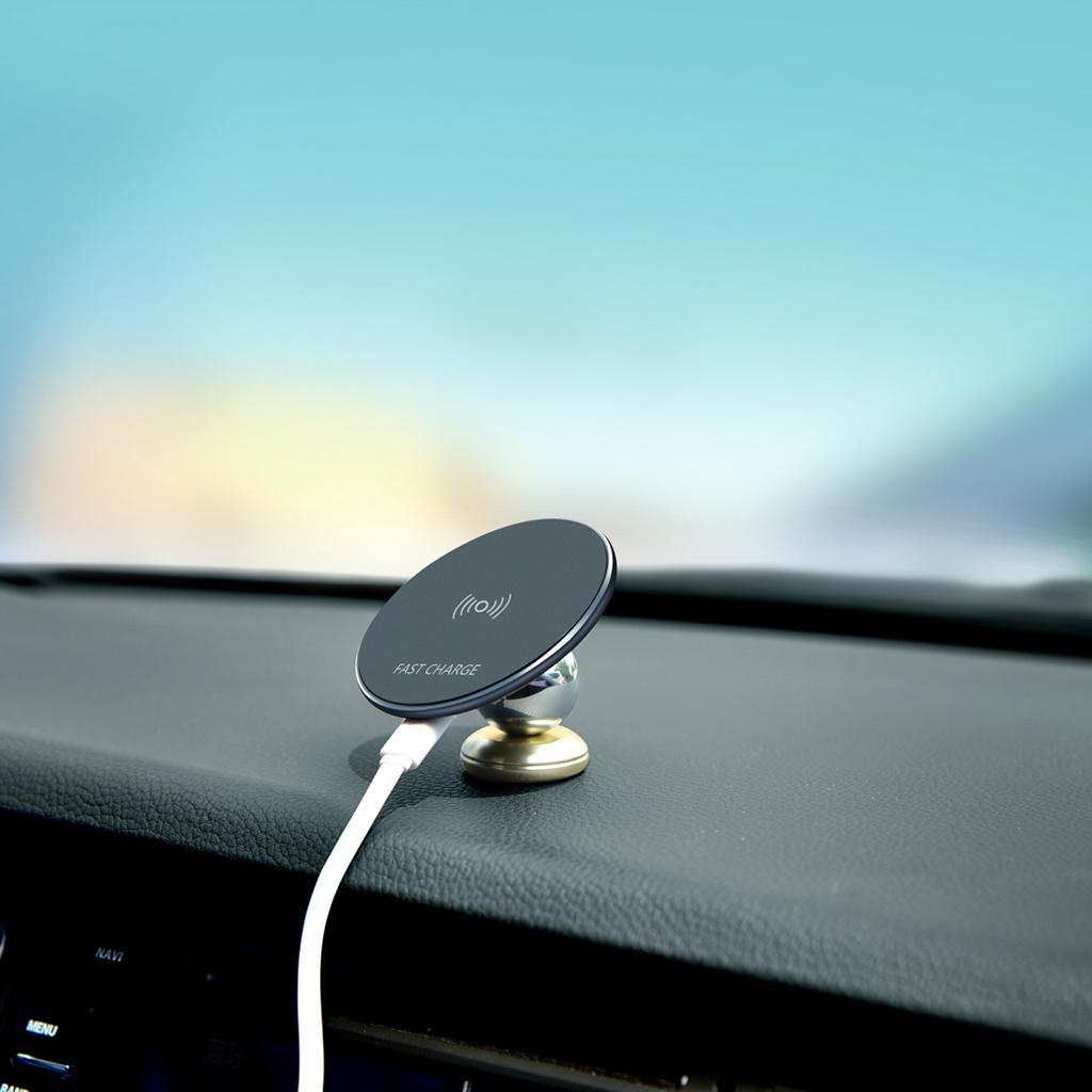 Magnetic Wireless Car Charger Air Vent/Dashboard 3-in-1 Car Mount Phone Holder with Cradle for QI Charging Phones, Such as Samsung Galaxy 8/S8/S8+ and More