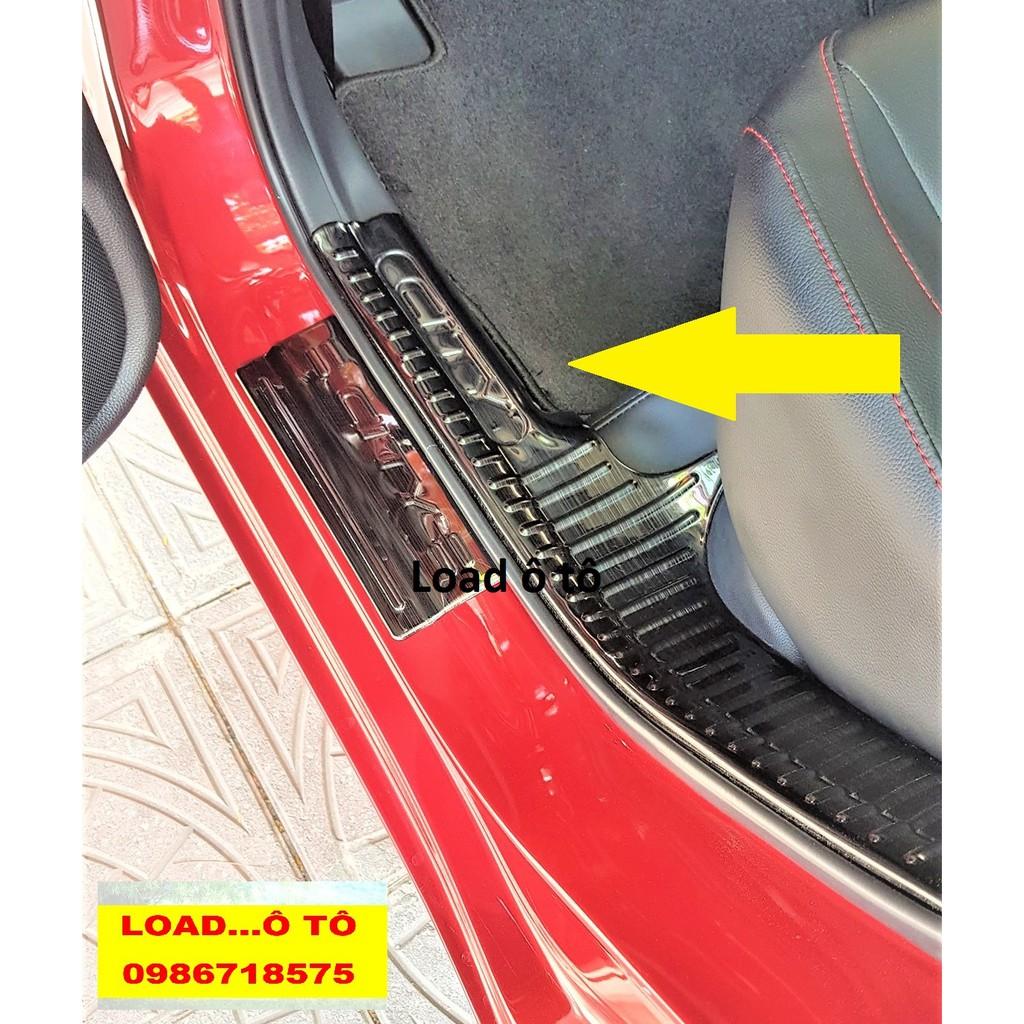 Ốp Bậc Cửa, Nẹp Bước Chân Trong Ngoài Xe Honda City 2023-2018 Chất Liệu Titan