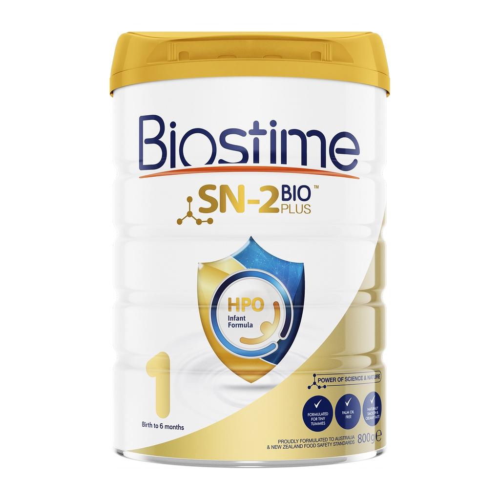Sữa Bò Biostime SN2 Bio Plus HPO số 1, cải thiện tiêu hóa tăng cường hấp thu cho bé 800g