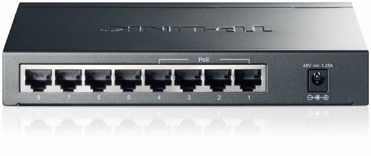 Switch TP-Link TL-SG1008P (Gigabit (1000Mbps)/ 8 Cổng/ 4 Cổng PoE/ Vỏ Thép)-hàng chính hãng