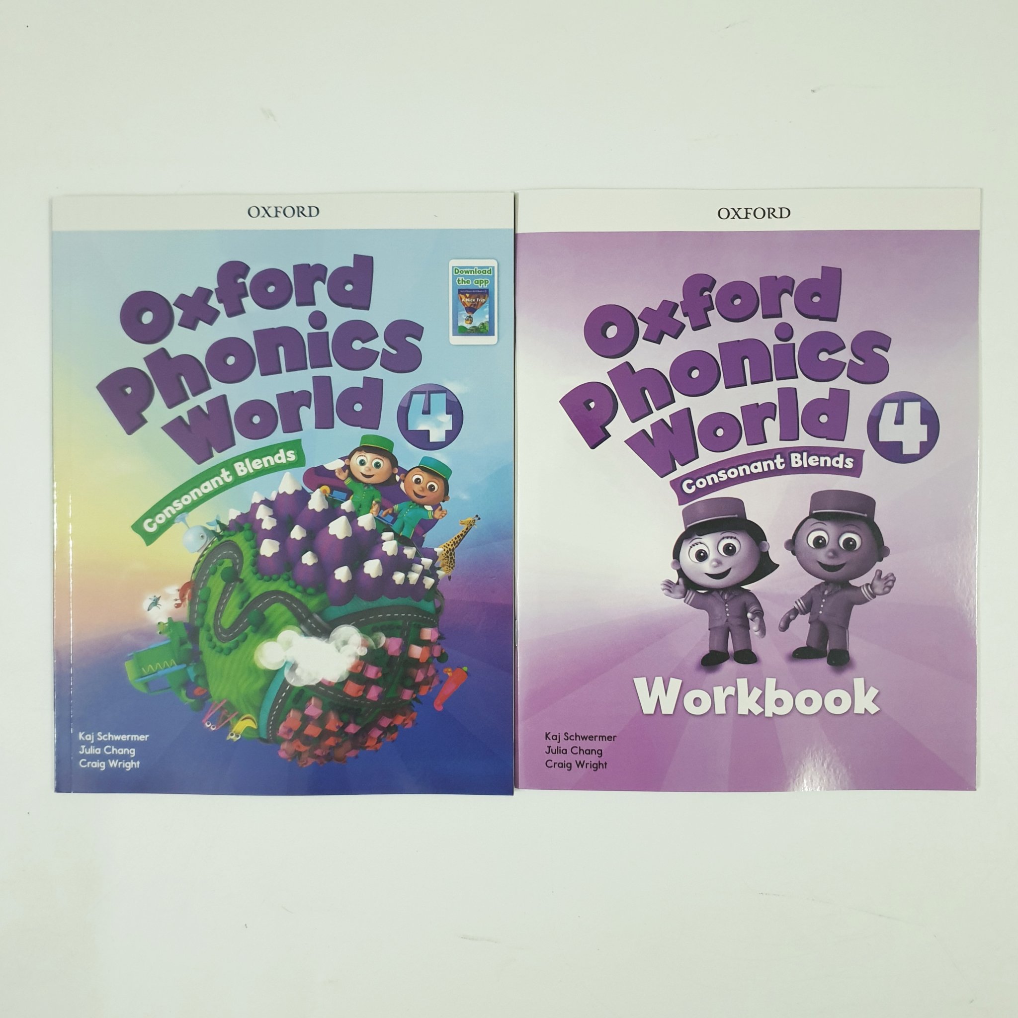 Oxford phonics world 10q, bộ nhập màu, kèm file audio và video