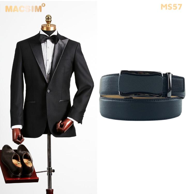 Thắt lưng nam da thật cao cấp nhãn hiệu Macsim MS57