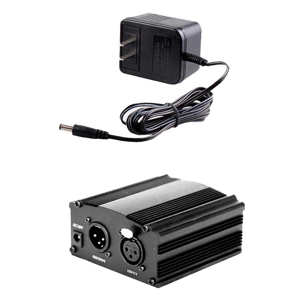 Universal 48V Phantom Power Supply Box for Condenser Microphones