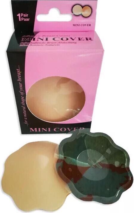 Combo 2 miếng dán nhủ hoa silicon hình hoa mai