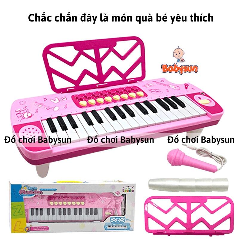 Đồ chơi đàn piano có micro cho bé trai, bé gái- có đèn nhạc âm thanh chuẩn