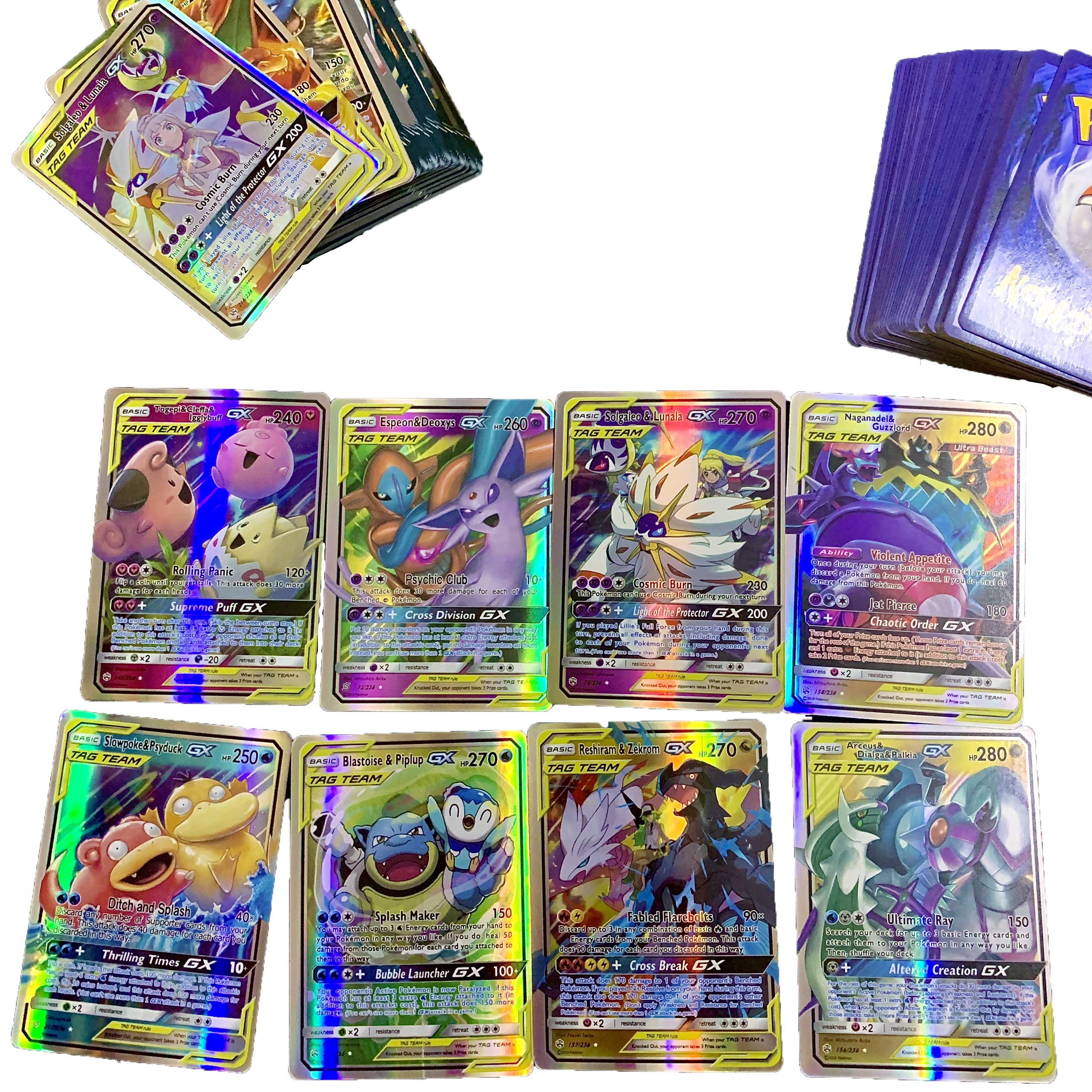 Bộ Thẻ Bài Chơi Pokemon 100 Thẻ Thẻ Tiếng Anh Cao Cấp