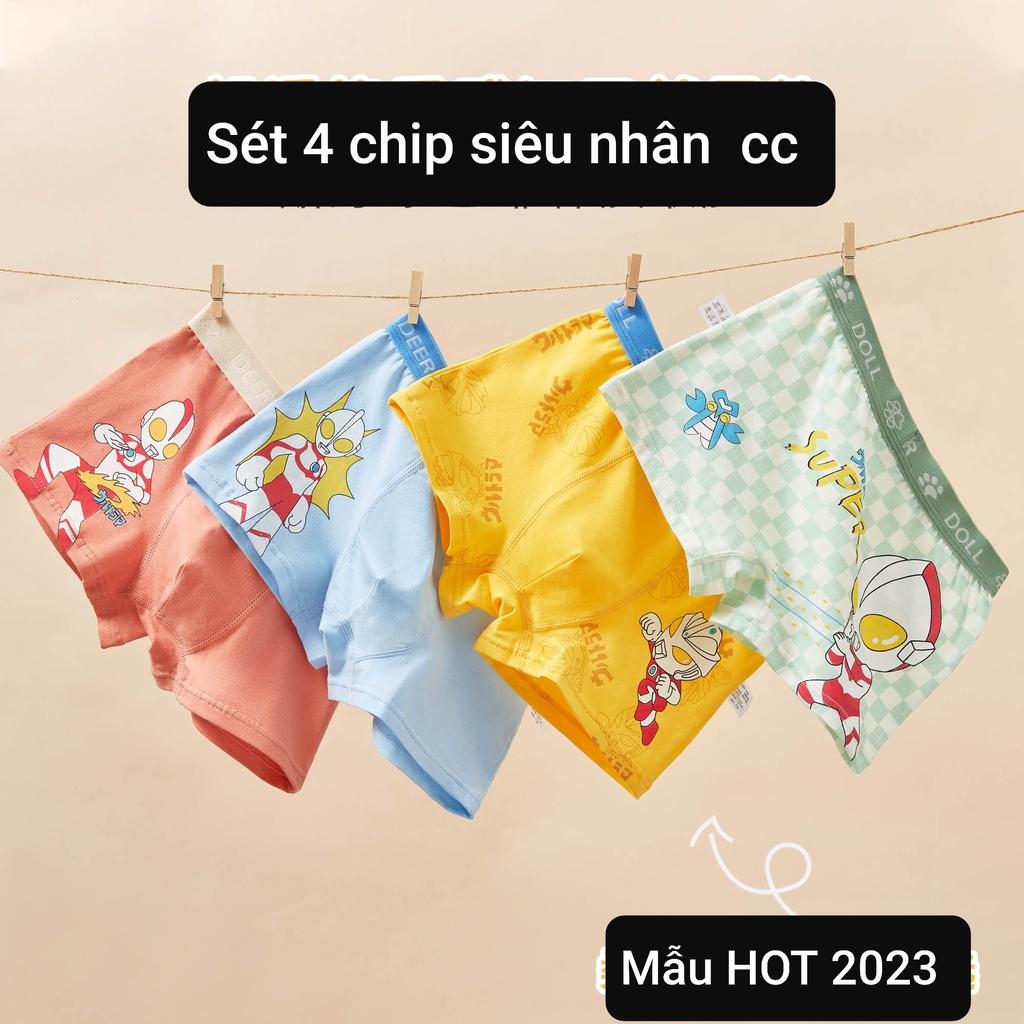 Quần lót siêu nhân cho bé trai chip đùi trẻ em nam từ 9-36kg