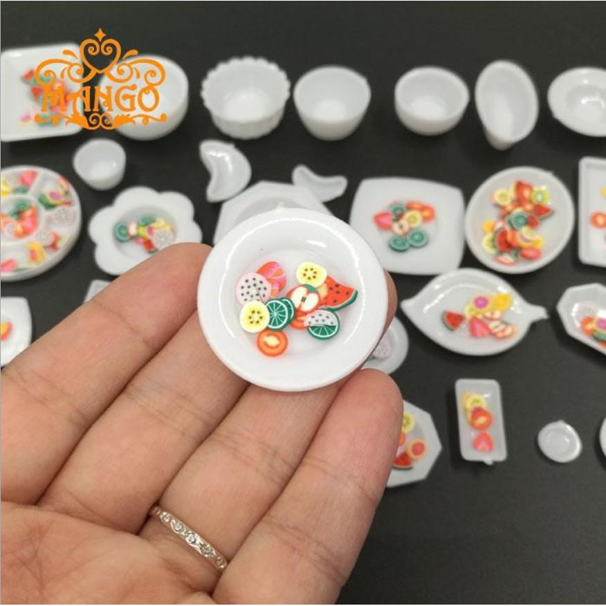 Bộ full set bát đĩa phụ kiện đồ đựng thức ăn tỉ lệ 1/12