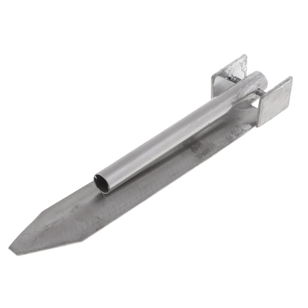 Foldable Stainless Steel Fishing Rod Pole Holder, Ground Support Stand Rack, Fisherman Gift