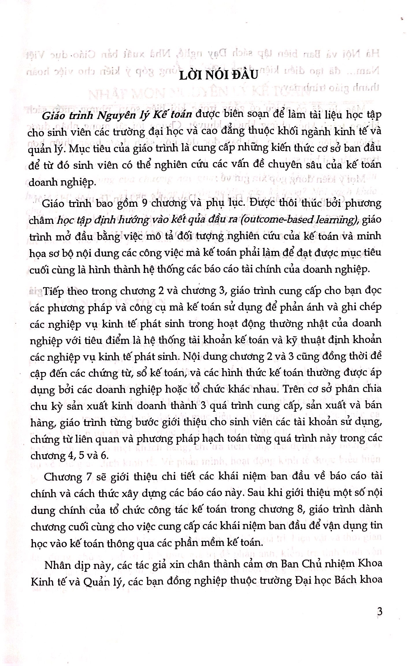 Giáo trình nguyên lý kế toán