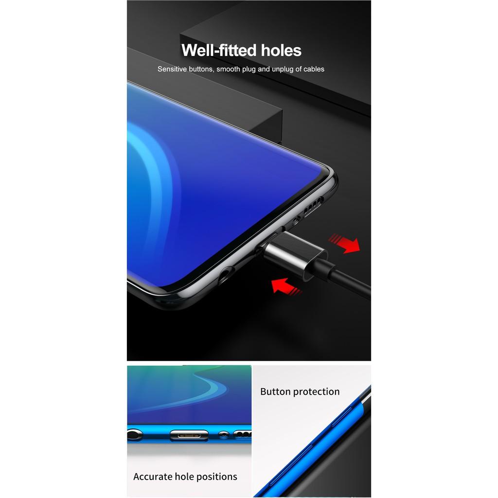 Ốp lưng cho Samsung Galaxy S10 & S10 Plus dẻo trong suốt viền màu hàng chính hãng Baseus